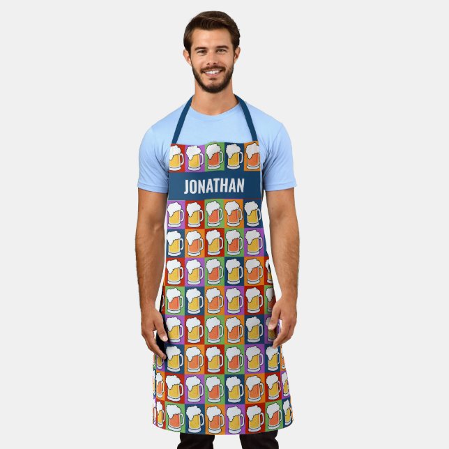 Delantal apron de arte pop de BEER (Gastado)