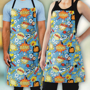 Delantal Apron de arte pop del libro de historietas