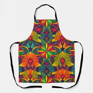 Delantal Apron de arte vibrante - Impresión digital colorid