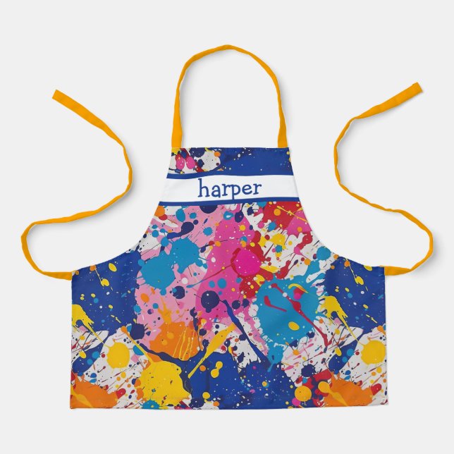 Delantal Apron de artesanía infantil personalizada (Anverso)
