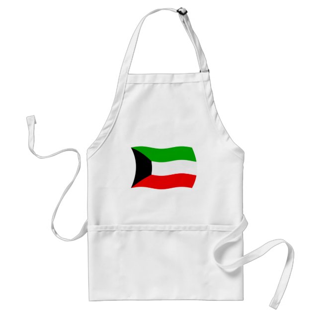 Delantal Apron de bandera de Kuwait (Frente)