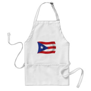 Delantal Apron de bandera de Puerto Rico