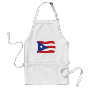 Delantal Apron de bandera de Puerto Rico