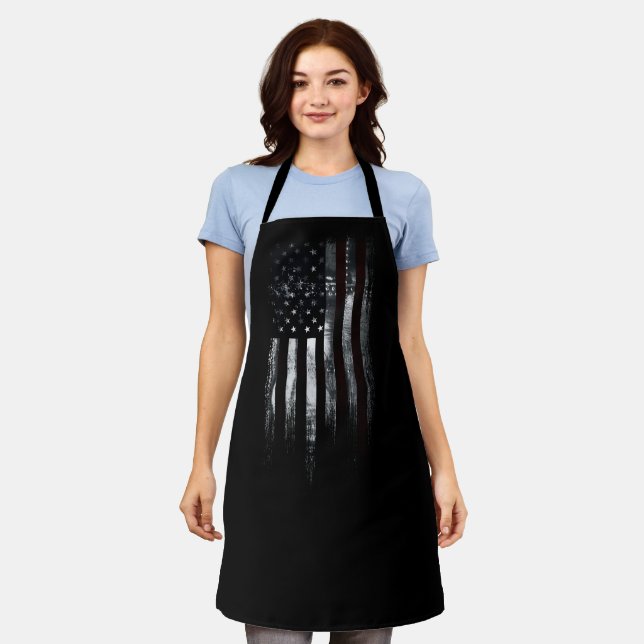 Delantal Apron de Bandera Industrial Americana (Gastado)