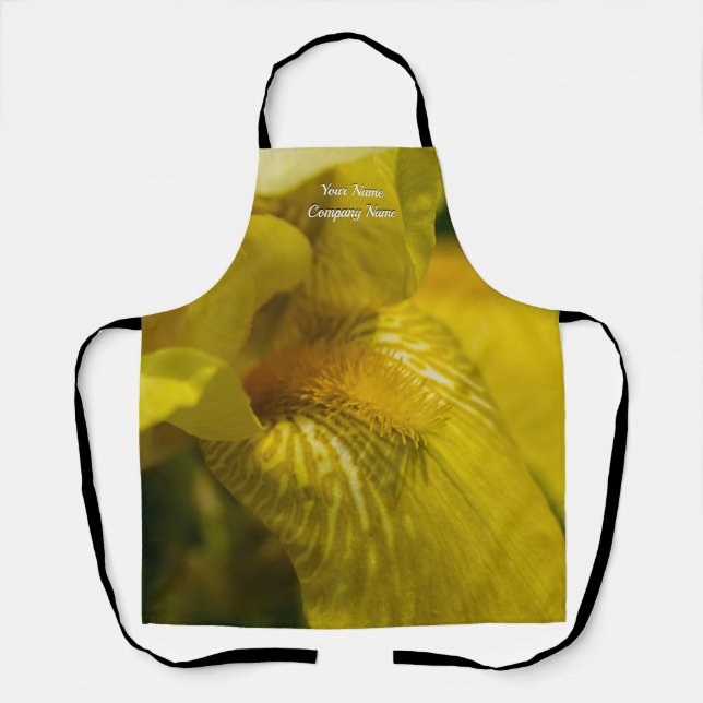 Delantal Apron de barba de iris amarillo (Anverso)