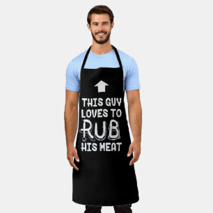 Delantal Apron de barbacoa Este tipo frota sus adornos dive