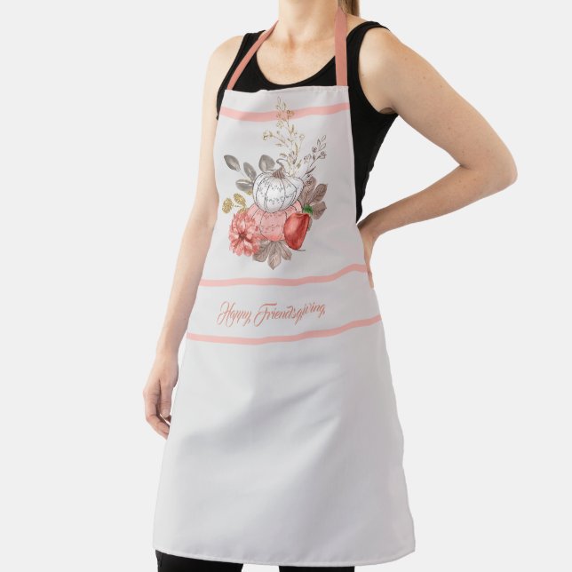 Delantal Apron de calabaza feliz de Friendding (in situ)