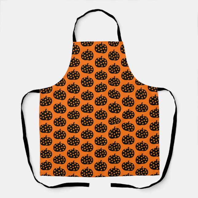 Delantal Apron de calabazas de Halloween (Anverso)