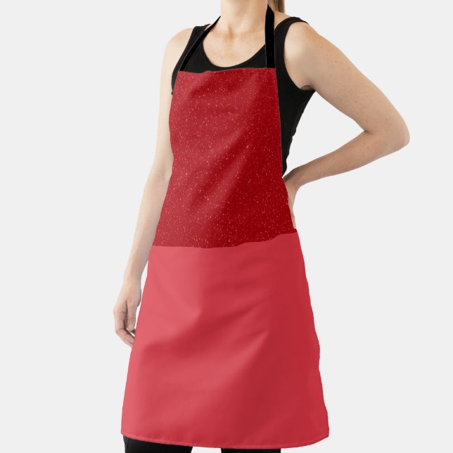 Delantal Apron de Chef Dividido Tomate-Rojo - Personalizabl (in situ)