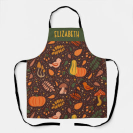 Delantal Apron de Chef personalizado de la cosecha de otoño