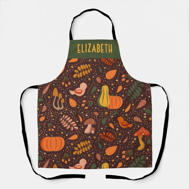 Delantal Apron de Chef personalizado de la cosecha de otoño (Anverso)