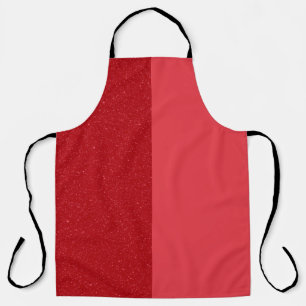 Delantal Apron de Chef Rojo de Tomate Dividido - Personaliz