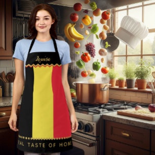 Delantal Apron de chefs belgas, bandera belga