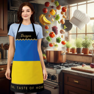 Delantal Apron de chefs ucranianos, bandera ucraniana