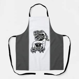 Delantal Apron de ciervos nórdicos/celtas
