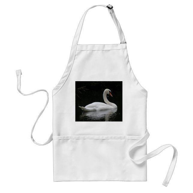 Delantal Apron de cisne blanco (Frente)