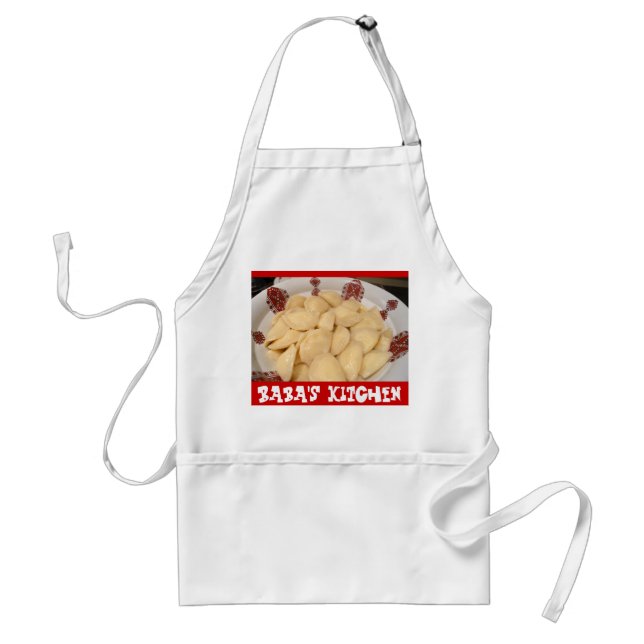 Delantal Apron de cocina con perogías (Frente)