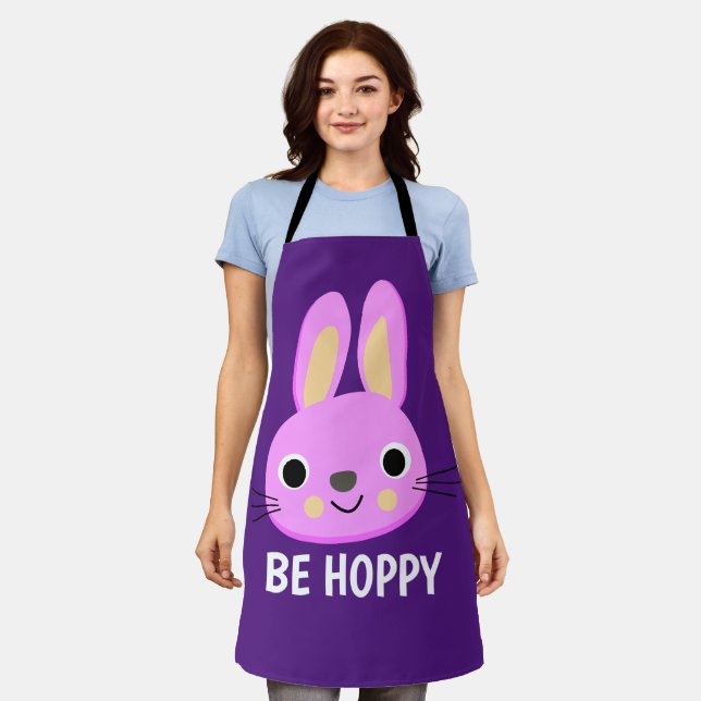 DELANTAL APRON DE COCINA CUTÁNEA DE BUNNY EN EL ESTE (Gastado)
