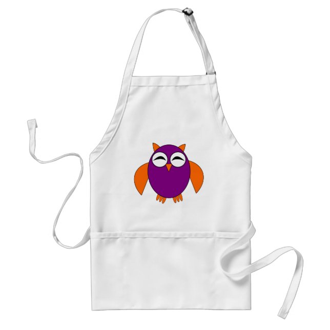 Delantal Aprón de cocina de búho de Halloween (Frente)