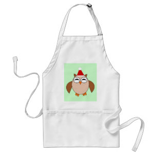 Delantal Apron de cocina de búho Navidad lindo