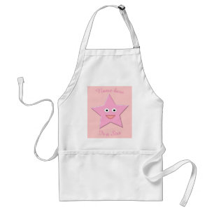 Delantal Apron de cocina de estrella rosa Personalizado bon