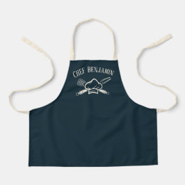 Delantal Apron de cocina de nombre personalizado del chef d