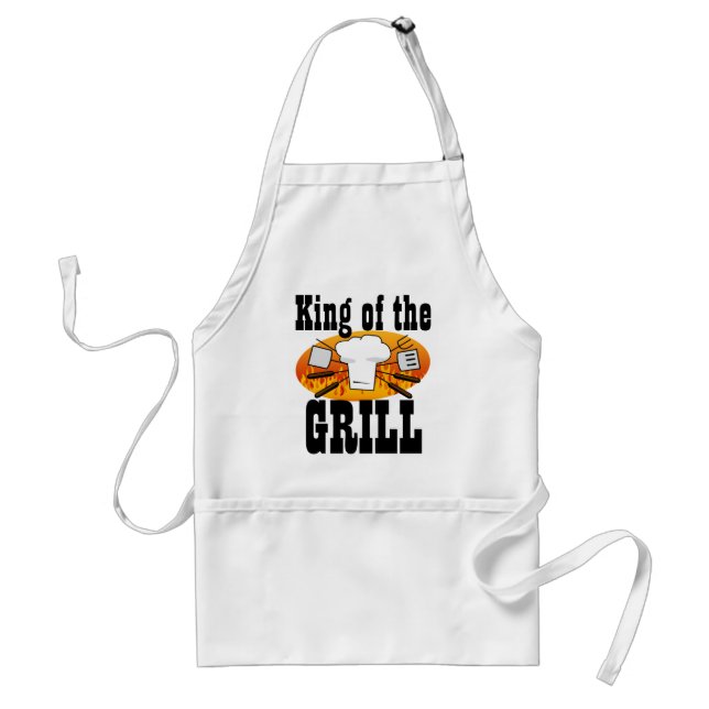 Delantal Apron de cocina de parrilladas masculino gracioso (Frente)