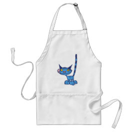 Delantal apron de cocina de personalizado Guay Blue Cat