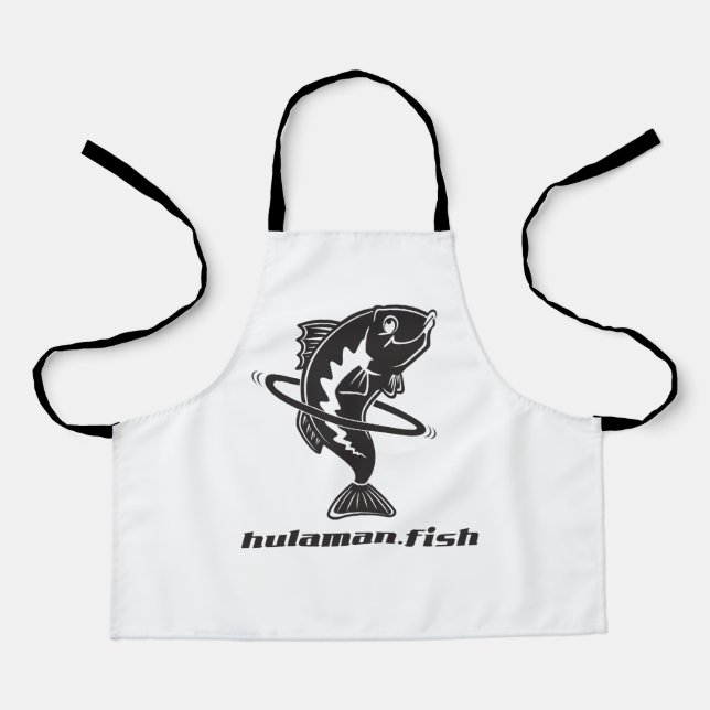 Delantal Apron de cocina de pescado HulaMan (Anverso)