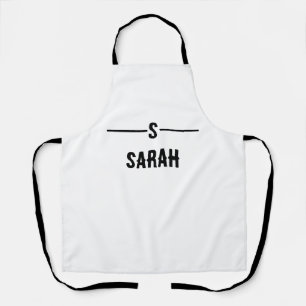 Delantal Apron de cocina de texto simple Personalizado