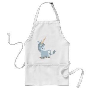 Delantal Apron de cocina de unicornio, Personalizado amable