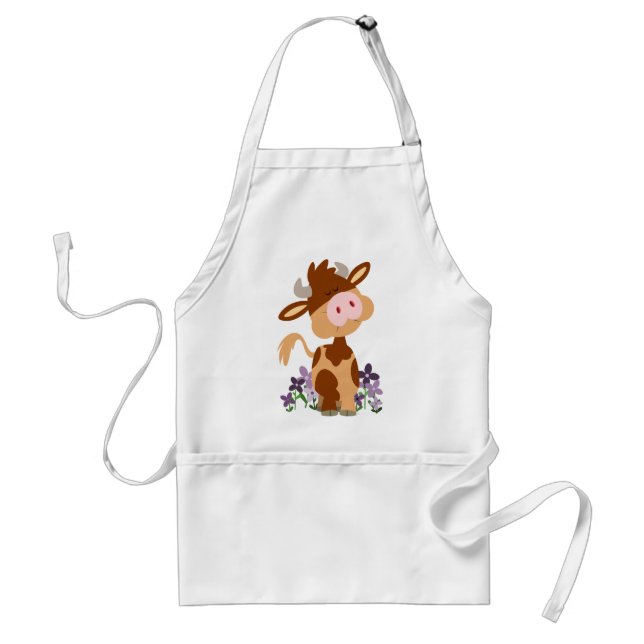 Delantal Apron de cocina de vaca de mascado Personalizado (Frente)