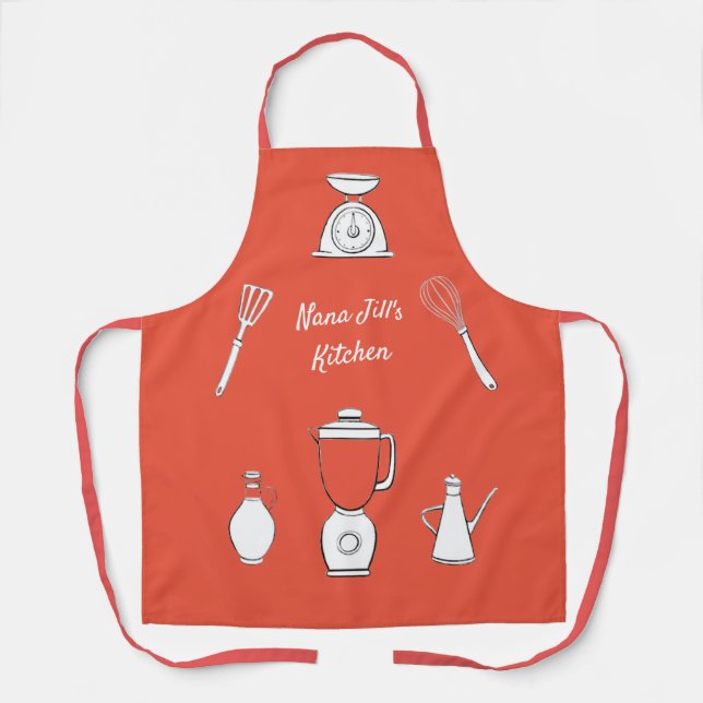 Delantal Apron de cocina del personalizable Nana (Anverso)