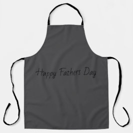 Delantal Apron de cocina "Feliz Día del Padre" gris