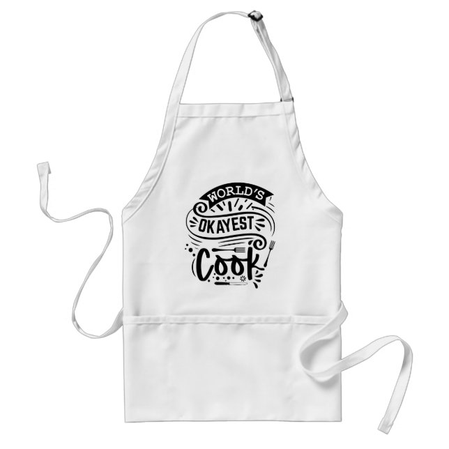 Delantal Aprón de Cocina más Okayer del mundo - Utensilios  (Frente)