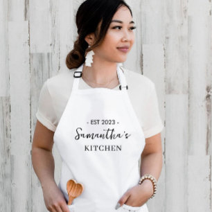 Delantal Apron de cocina mínima para mujeres personalizados