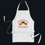 Delantal Apron De Cocina Para La Abuela<br><div class="desc">Un bonito trío de quequitos de chocolate llega en el delantal de la cocina de la abuela. Gran regalo para cualquier abuela por el Día de la Madre.</div>