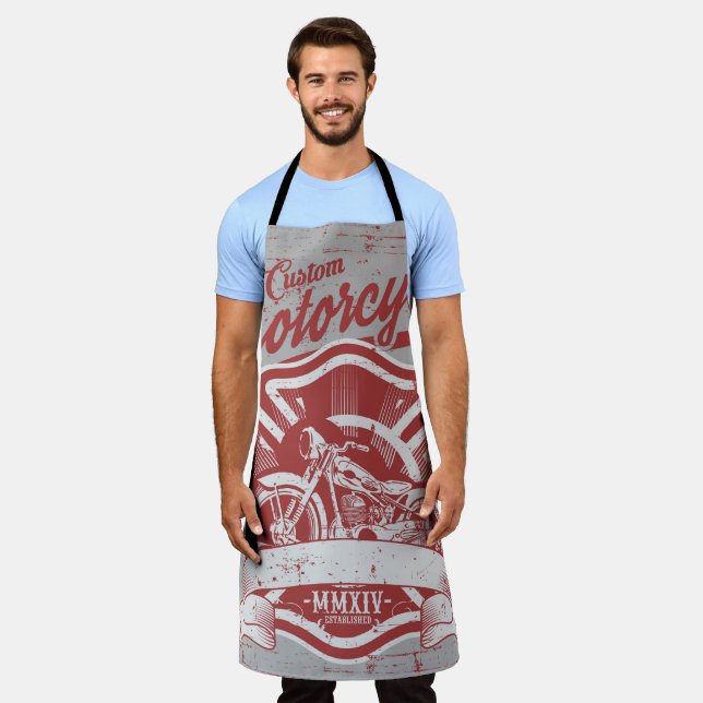 Delantal Apron de cocina para motocicletas (Gastado)