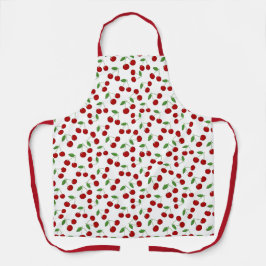 Delantal Apron de diseño de cerezas