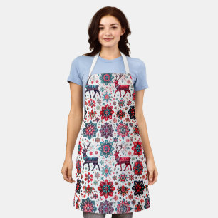 Delantal Apron de diseño de invierno de impresión general p
