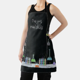 Delantal Apron de diseño de laboratorio científico divertid
