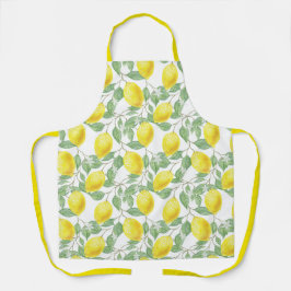 Delantal Aprón de diseño de lémines y hojas