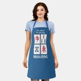 Delantal Apron de diseño de mosaicos de juegos de Mahjong