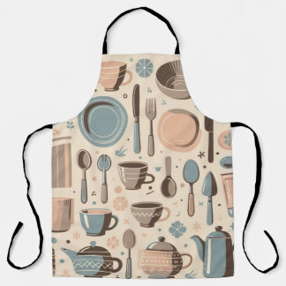 Delantal Aprón de diseño de utensilios de cocina