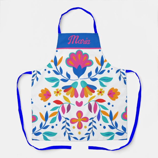Delantal Apron de diseño inspirado en Frida Carlo (Anverso)
