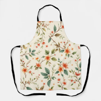 Delantal Apron de elementos naturales artísticos