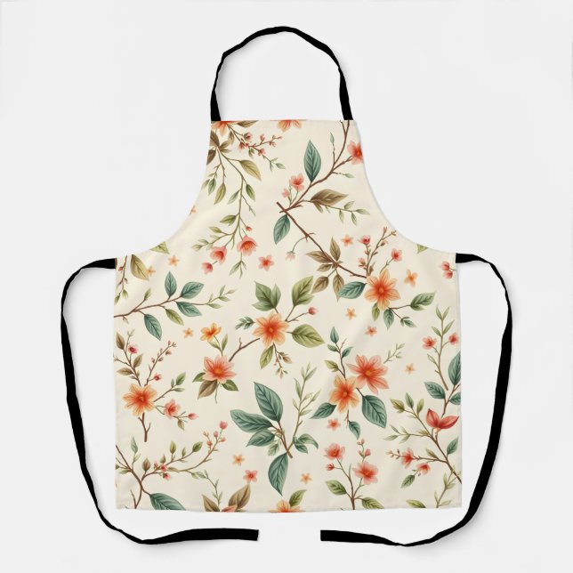 Delantal Apron de elementos naturales artísticos (Anverso)