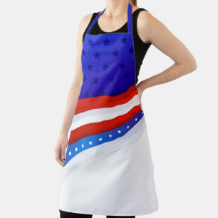 Delantal Apron de estrellas y rayas