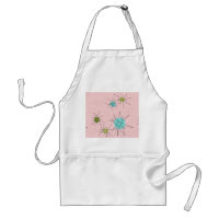 Apron de estrenos atómicos de icono rosa