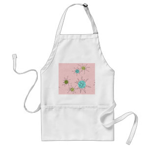 Delantal Apron de estrenos atómicos de icono rosa